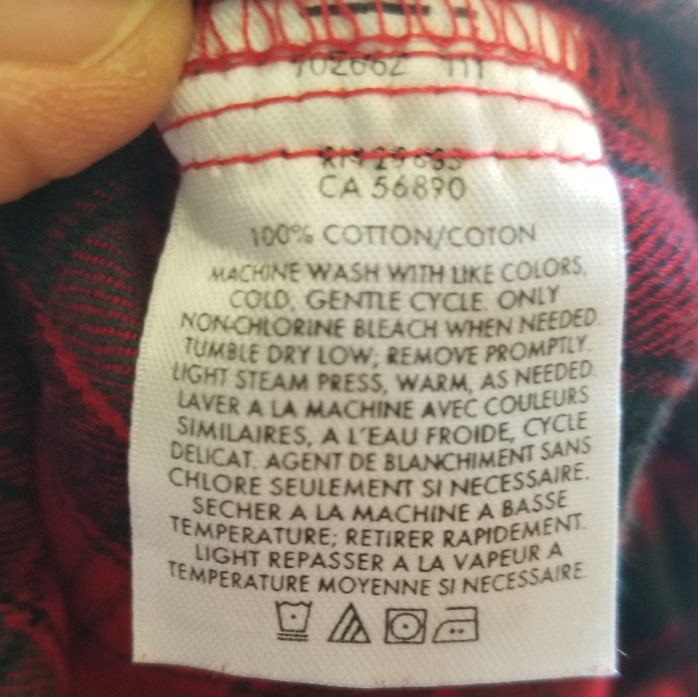 Pendleton red plaid cotton flannel PJ pants - Picture 2 of 7